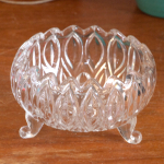 Vintage glazen bonbonschaaltje